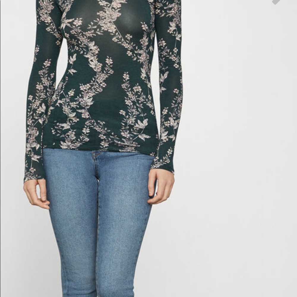 BCBGMAXAZRIA Floral Blooms Top